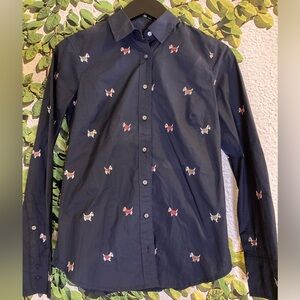 J. Crew 00 Slim Fit Scotty Dog Button Down Shirt